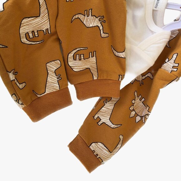 PL:Baby 3 Piece Matching Set Sweatpants Sweatshirt Bodysuit 6M - Picture 7 of 12